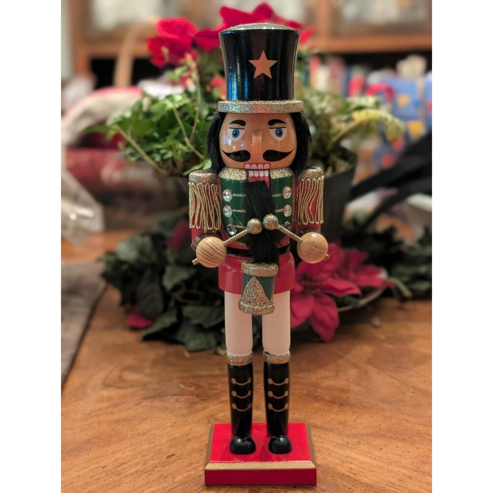 Hobby Lobby 2017 Traditional Wooden Drummer Nutcracker – 12” Tall – Christmas